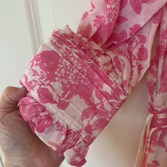 LoveShackFancy Pink Lorelei Dress sz 2 - Picture 7 of 8